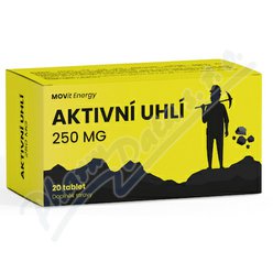 MOVit Aktivní uhlí 250mg tbl.20 MOVit Aktivní uhlí 250mg tbl.20