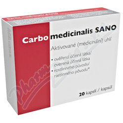 Carbo medicinalis SANO cps.20 Carbo medicinalis SANO cps.20