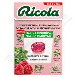 RICOLA Malina meduňka bez cukru 40g