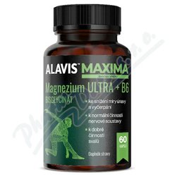 ALAVIS MAXIMA Magnezium ULTRA+B6 cps.60 ALAVIS MAXIMA Magnezium ULTRA+B6 cps.60