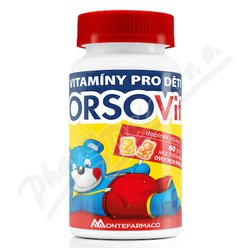 ORSOVit multivitamíny s ovocnou příchutí 60ks ORSOVit multivitamíny s ovocnou příchutí 60ks