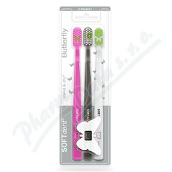 SOFTdent Butterfly zubní kartáček ultrasoft 3ks