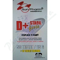 D+ STABIL forte tbl.50 +10 zdarma D+ STABIL forte tbl.50 +10 zdarma