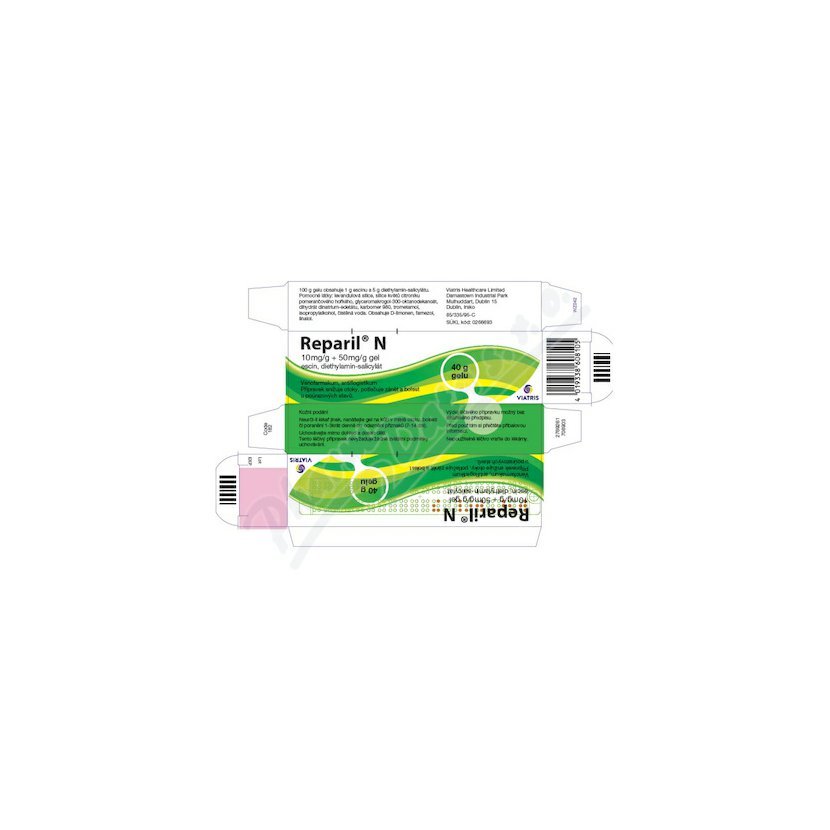Reparil N 10mg/g+50mg/g gel 40g I | MEDINE - online a kamenná lékárna.